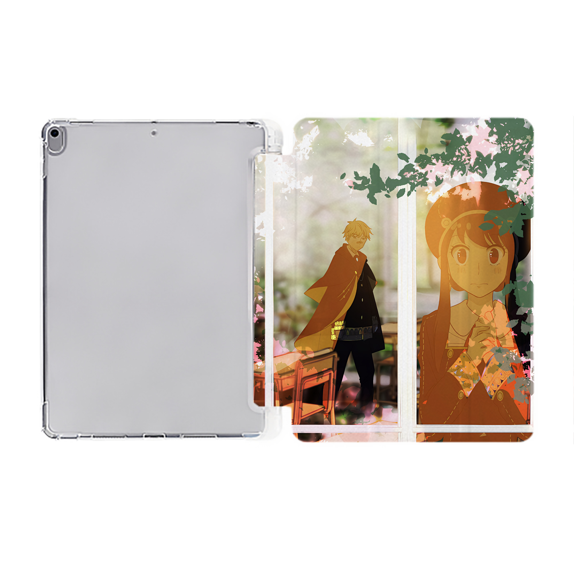 （画像用） SPY×FAMILY间谍家家酒 IPad ケース ペン収納付き 三つ折りスタンド PUレザー×シリコン 対応機種9.5/10.5/10.9インチ